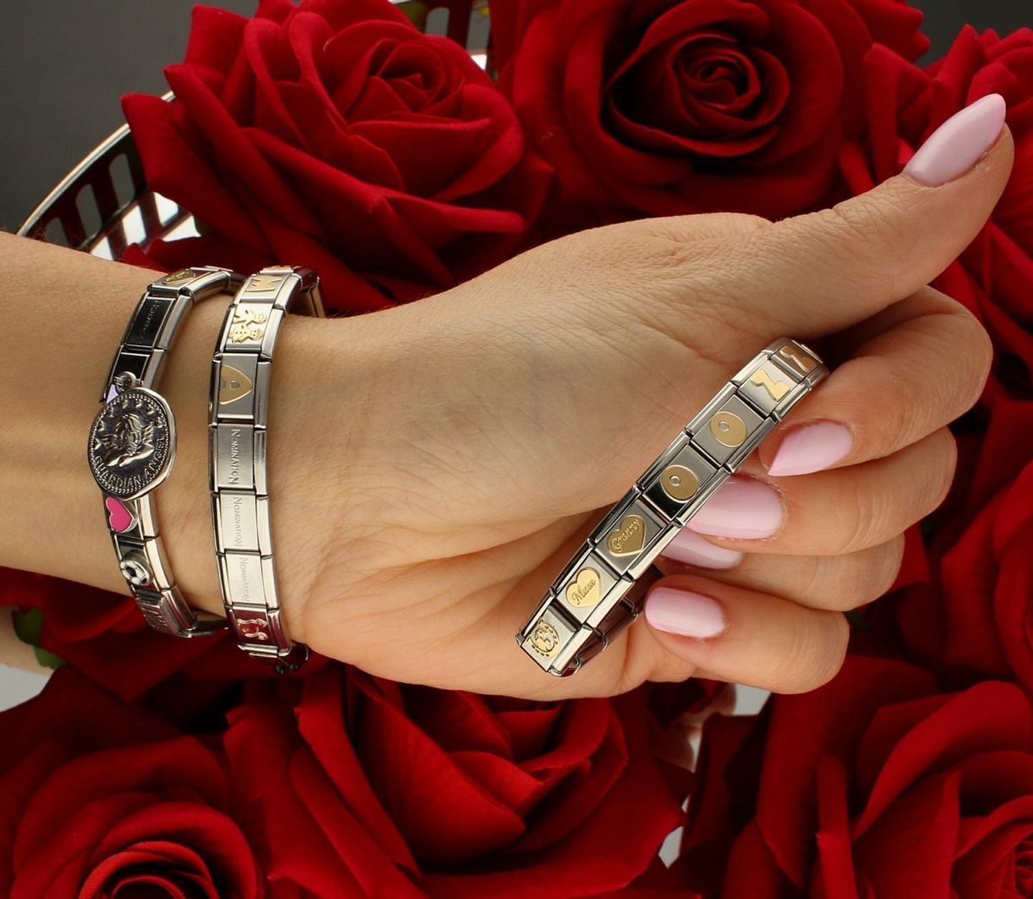 Nomination - Link 18K zawieszka złoto 'Mama' 030162 38 biżuteria nomination nomination zawieszki nomination baza.jpg